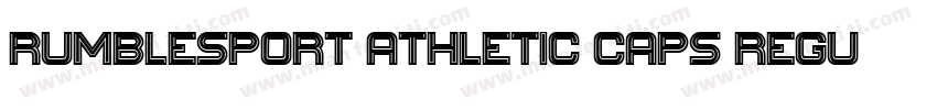 Rumblesport Athletic Caps Regular字体转换